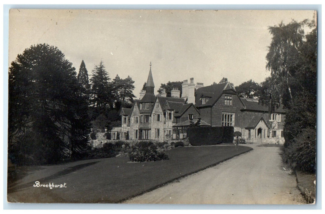 c1940's Brockhurst Mansion Grinstead West Sussex England RPPC Photo Postcard