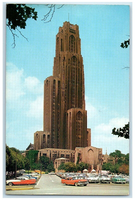 1960 Cathedral Learning University Pittsburgh Pennsylvania PA Vintage Postcard