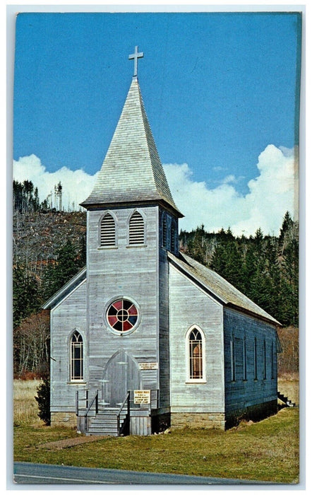 1960 St. Mary's Church Columbia River Pacific Chapel McGowan Washington Postcard