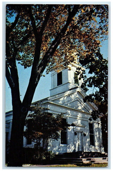 c1960 First Congregational Church Exterior Building Wayne Michigan MI Postcard