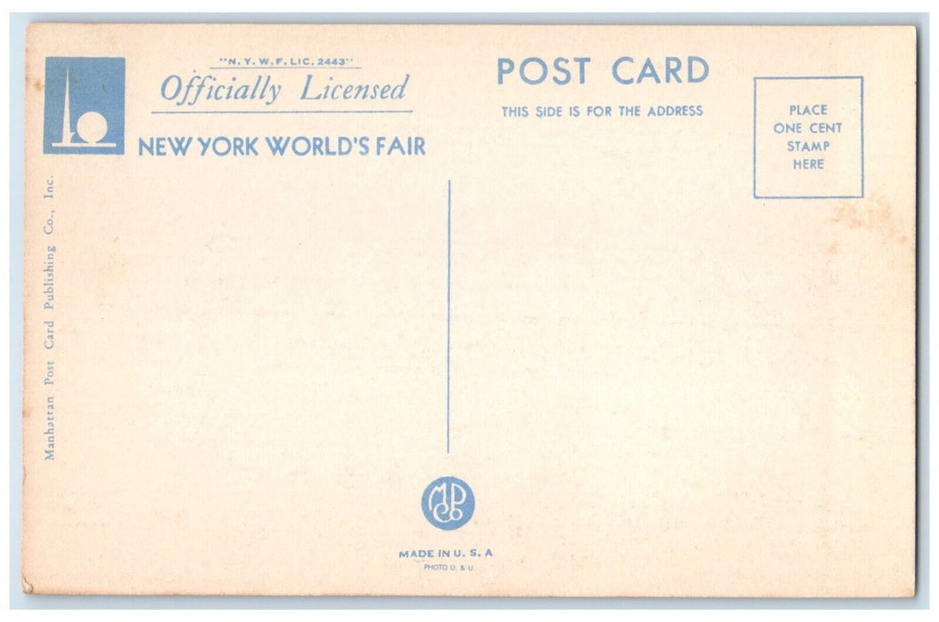 New York World's Fair Performance Aquacade At Fountain Lake Ampitheater Postcard