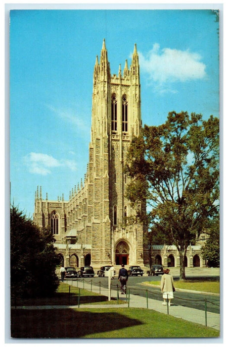 c1960 Duke University Chapel Exterior Building Durham North Carolina NC Postcard