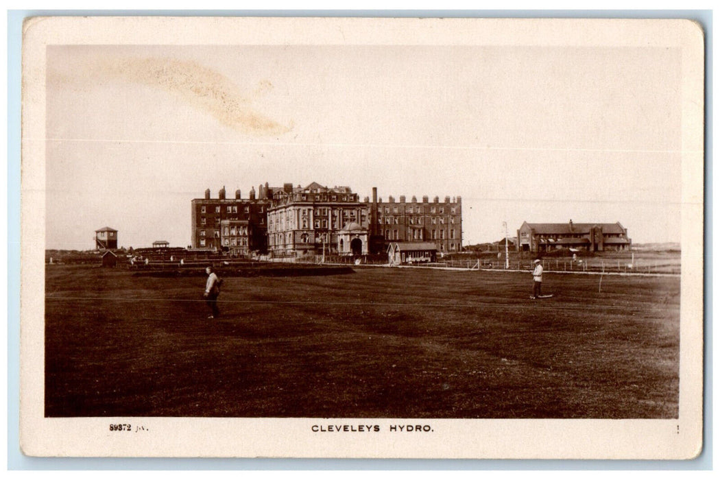 c1950's View of Cleveleys Hydro Lancashire England RPPC Photo Postcard