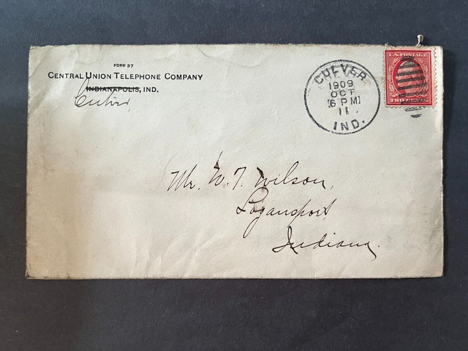 Central Union Telephone Company Indianapolis Indiana Culver Logansport Cover