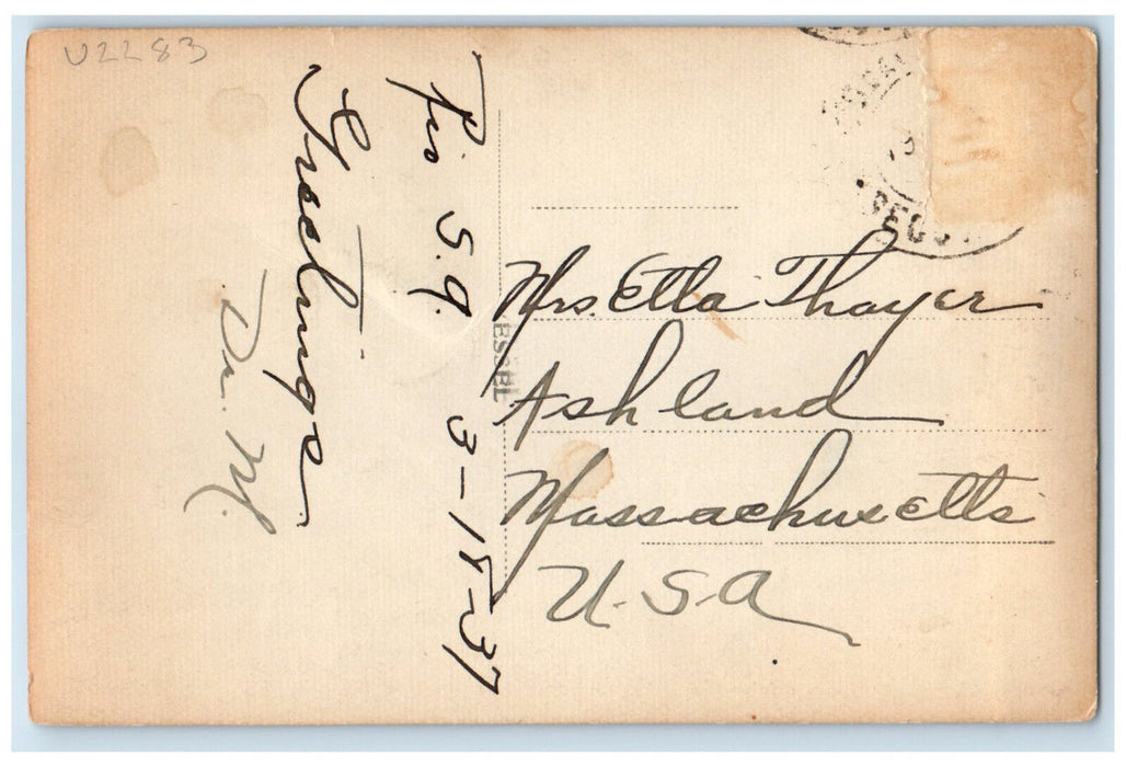 1937 Prague Paris Rio De Janeiro Brazil Tri City View RPPC Photo Postcard