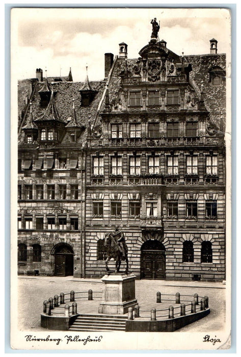 c1930's Feller House Nuremberg Germany Posted Vintage RPPC Photo Postcard