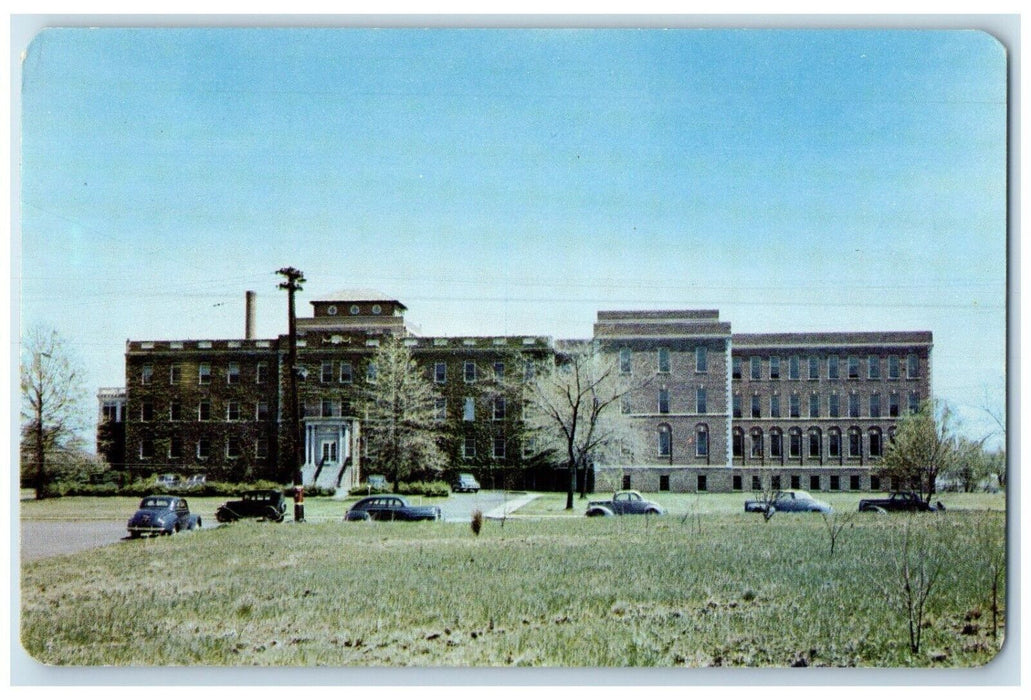 c1950's Somerset Hospital Building Cars Somerville New Jersey NJ Postcard