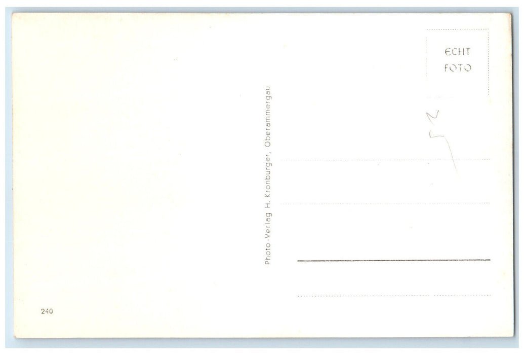 c1940's Oberammergau-Sternwirteck Germany Vintage RPPC Photo Postcard