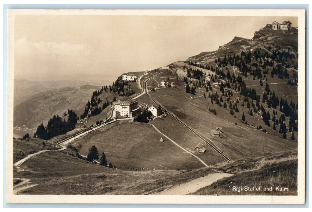 c1930's Rigi-Staffel Und Kulm Arth Switzerland Unposted RPPC Photo Postcard