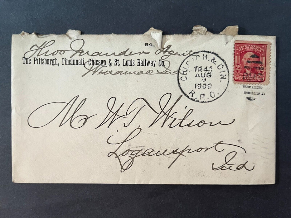 1909 Pittsburg Cincinnati Chicago & St. Louis Railway Co. Logansport IN Cover