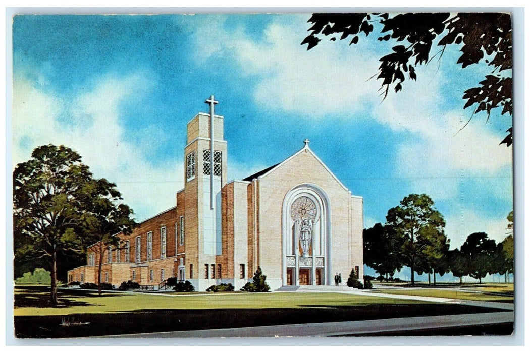 1963 St. Michaels Summer Ave. Mass Schedule Exterior Memphis Tennessee Postcard