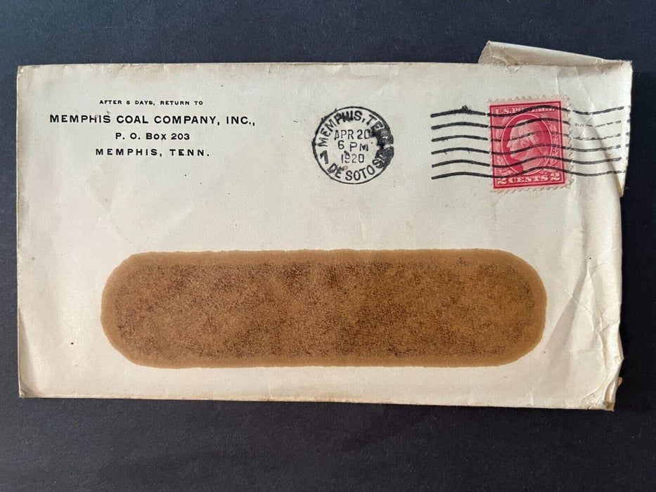 1920 Memphis Coal Company Inc Memphis Tennessee De Sotto 2 Cent Cover