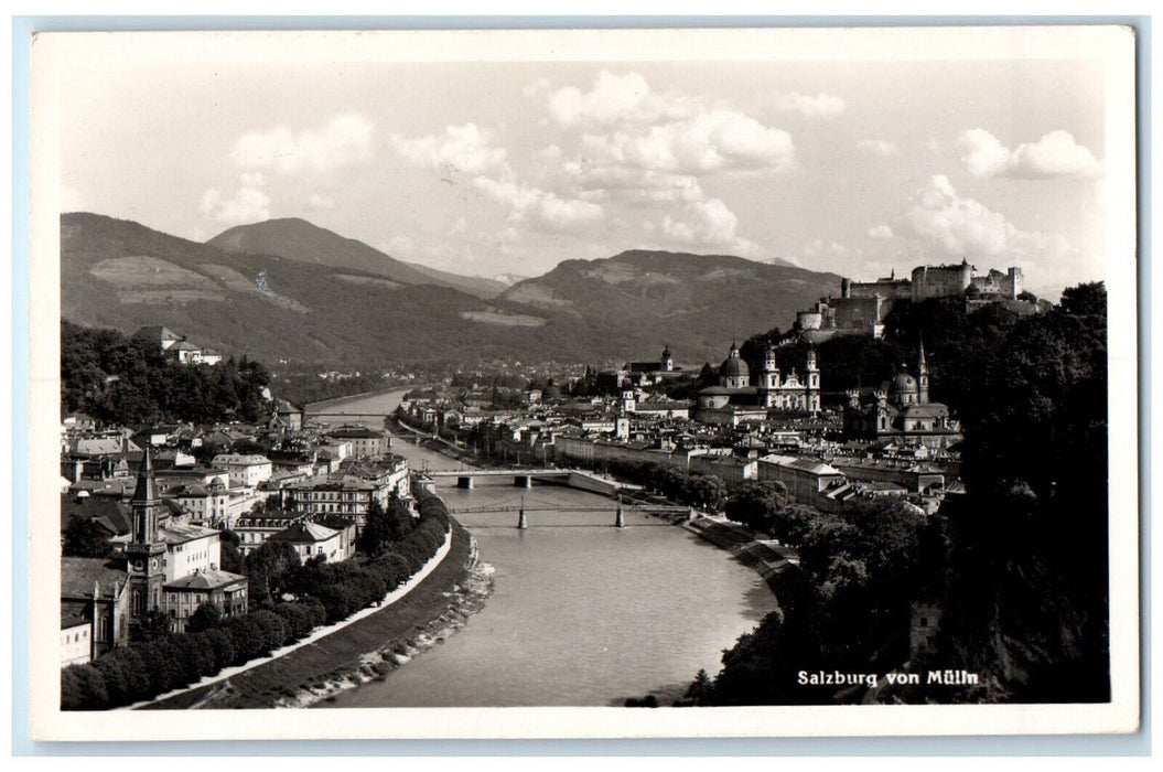 1955 Salzburg From Molln Austria Posted Vintage APO RPPC Photo Postcard