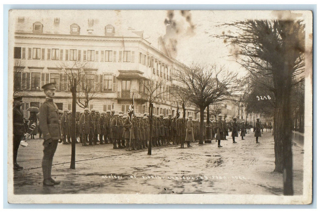 1922 Review of A Brig. Army Coblenz Germany Vintage RPPC Photo Postcard