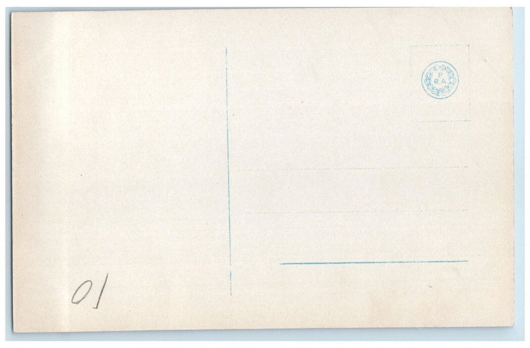 c1920's Customs Booth Bergen Norway Unposted Antique RPPC Photo Postcard