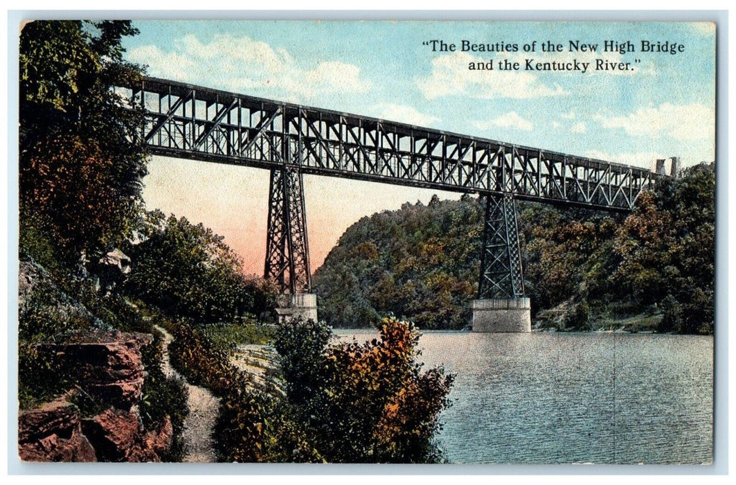 c1910 Beauties New High Bridge Kentucky River High Bridge Kentucky KY Postcard