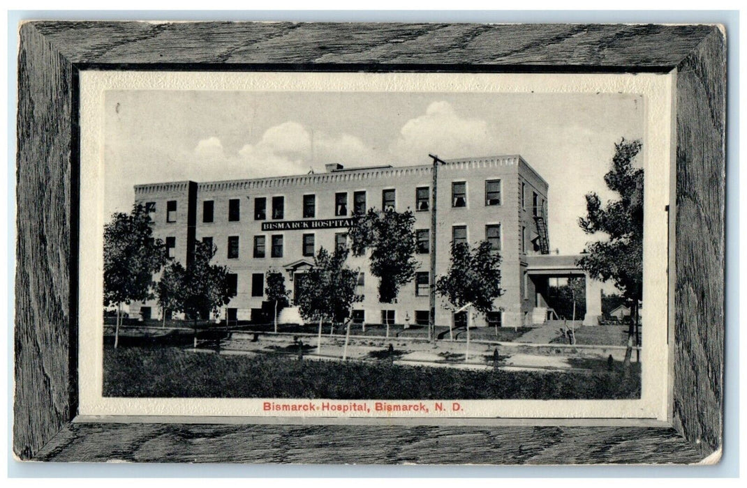1911 Bismarck Hospital Building Bismack North Dakota ND Posted Antique Postcard