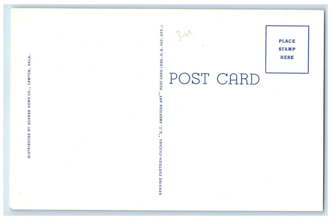 1920 Mt Scott Lawtonka Lake Medicine Park Wichita MT Lawton Oklahoma OK Postcard