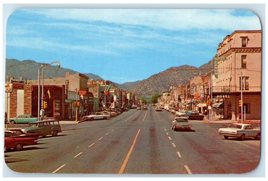 c1960's Main Street And Business District Cars Canon City Colorado CO Postcard