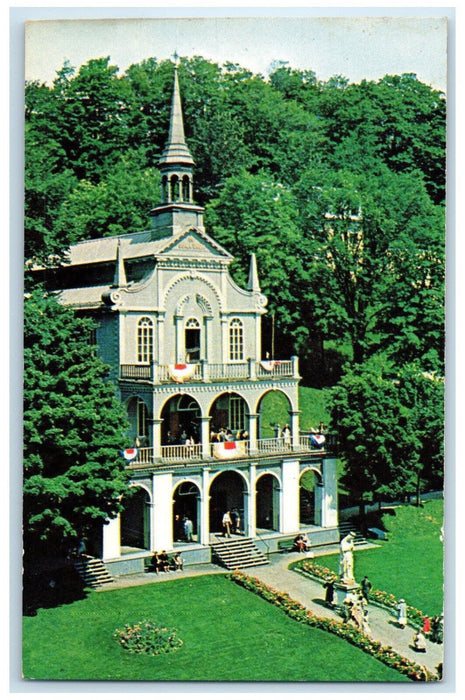 1966 La Scala Santa Holy Stairs Ste Anne De Beaupre Quebec Canada Postcard