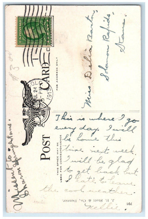 1913 Training School Colorado Teacher's College Greeley Colorado CO Postcard