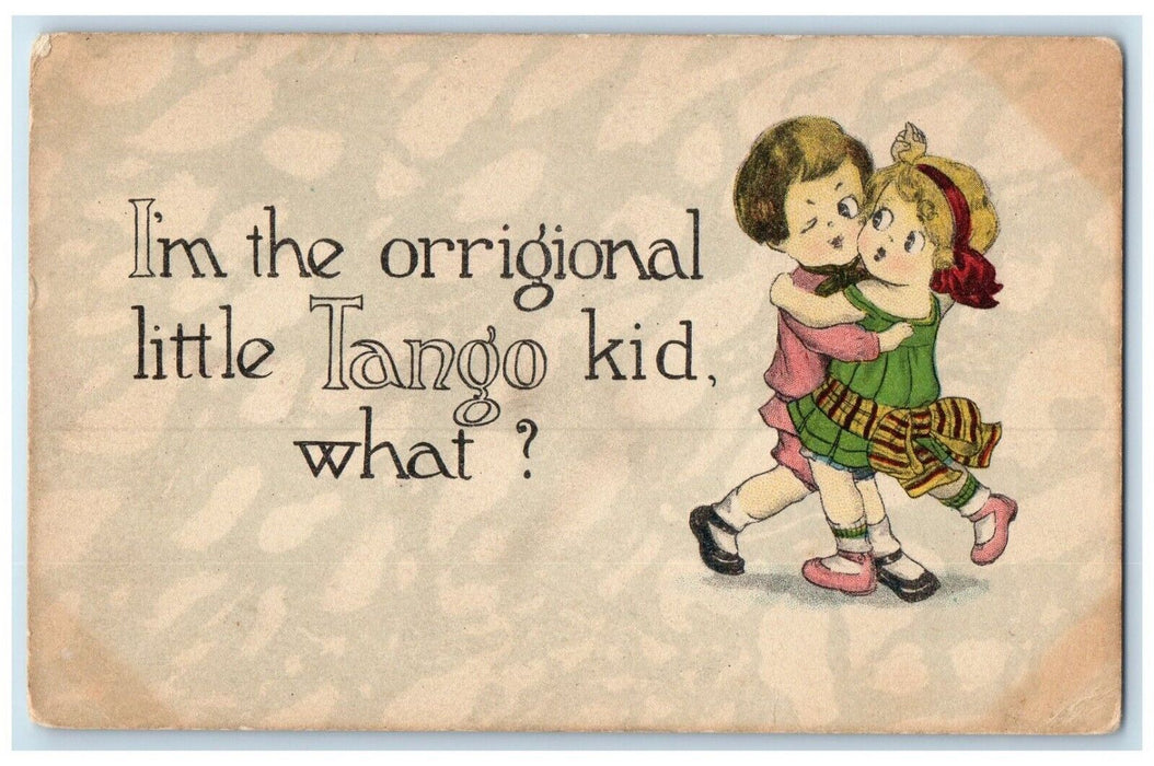 c1910's Little Tango Kid Dancing Laurens New York NY Posted Antique Postcard