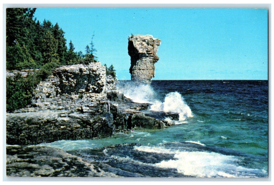 c1960's Flower Pot Flower Pot Island National Park Tobermory Canada Postcard