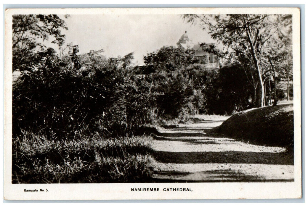 c1940's Way to Namirembe Cathedral Canada Estaf Series RPPC Photo Postcard