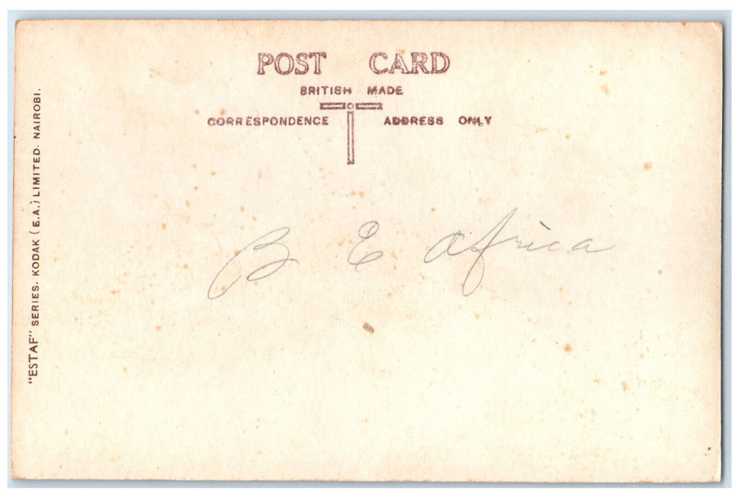 c1940's Way to Namirembe Cathedral Canada Estaf Series RPPC Photo Postcard