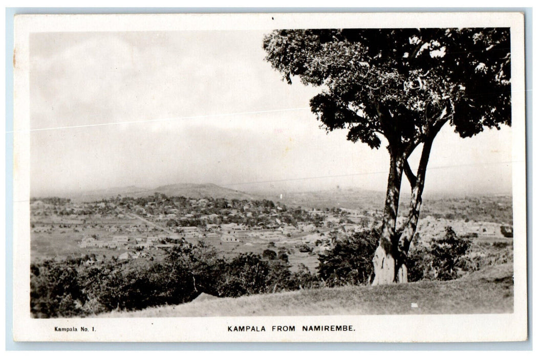 c1930's Kampala from Namirembe Canada Vintage Estaf Series RPPC Photo Postcard