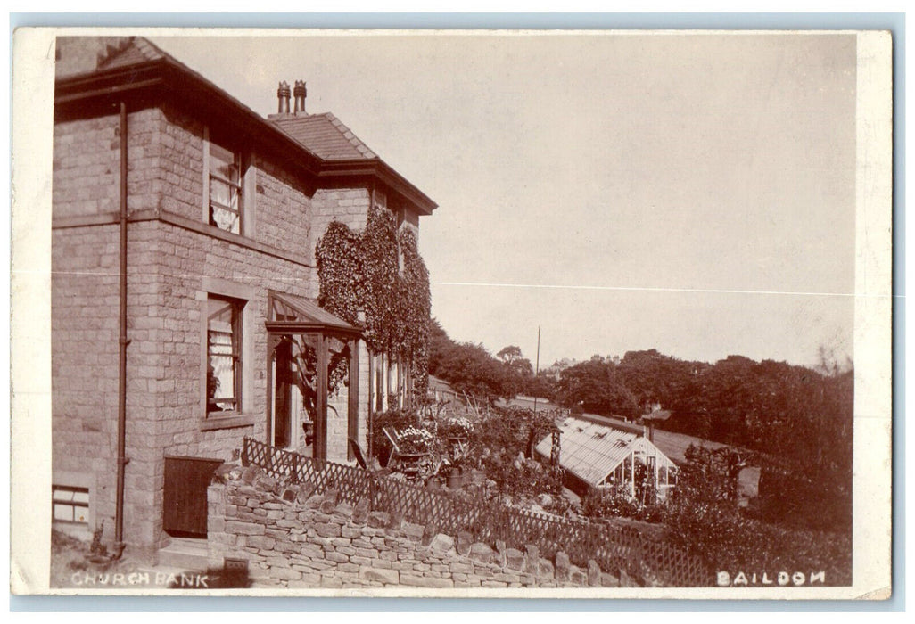 c1950's Church Bank Baildon England Vintage Posted RPPC Photo Postcard