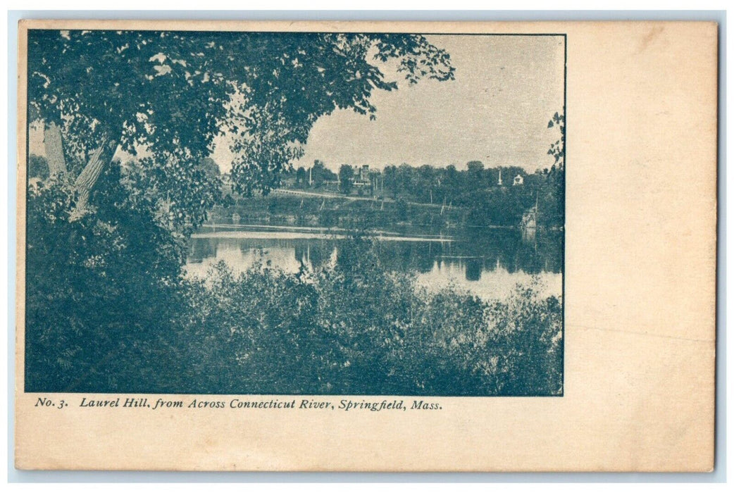 1908 Laurel Hill Across Connecticut River Springfield Massachusetts MA Postcard
