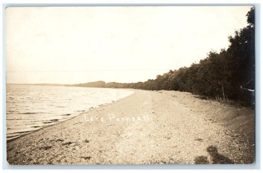 c1910's Lake Poinsett Shoreline Forest View South Dakota SD RPPC Photo Postcard