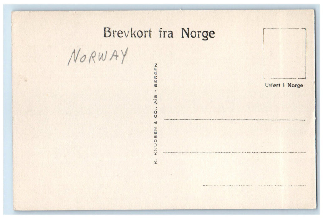 c1910 Hotel Stalheim Vossestrand Norway Antique RPPC Photo Postcard