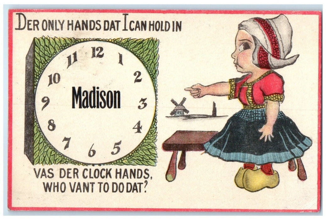 1910 Der Only Hands Dat I can Hold Madison South Dakota Vintage Antique Postcard