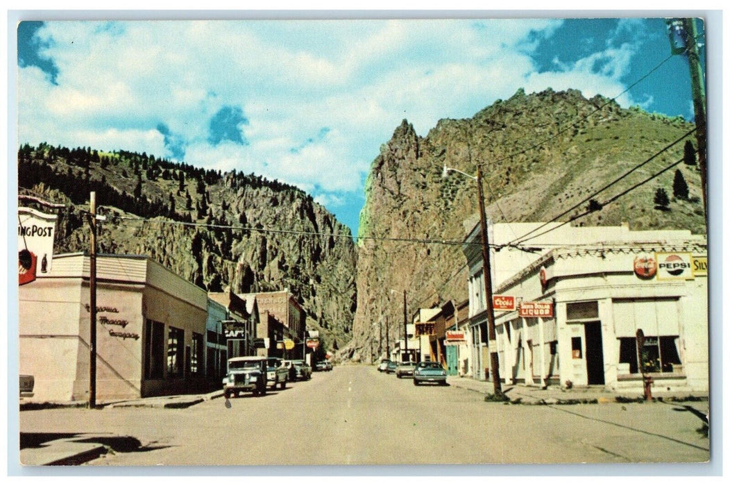 1960 Silver Mining Camp Mountains Buildings Classic Car Creede Colorado Postcard