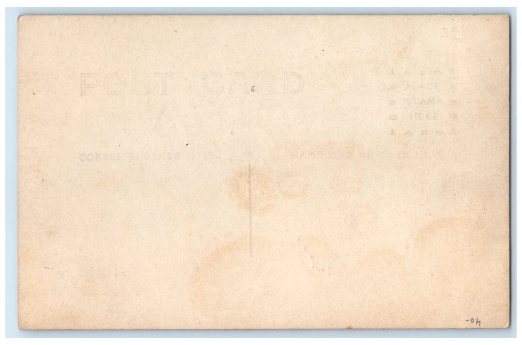 c1910's 8th Grades Public School Classroom Ellsworth WI RPPC Photo Postcard