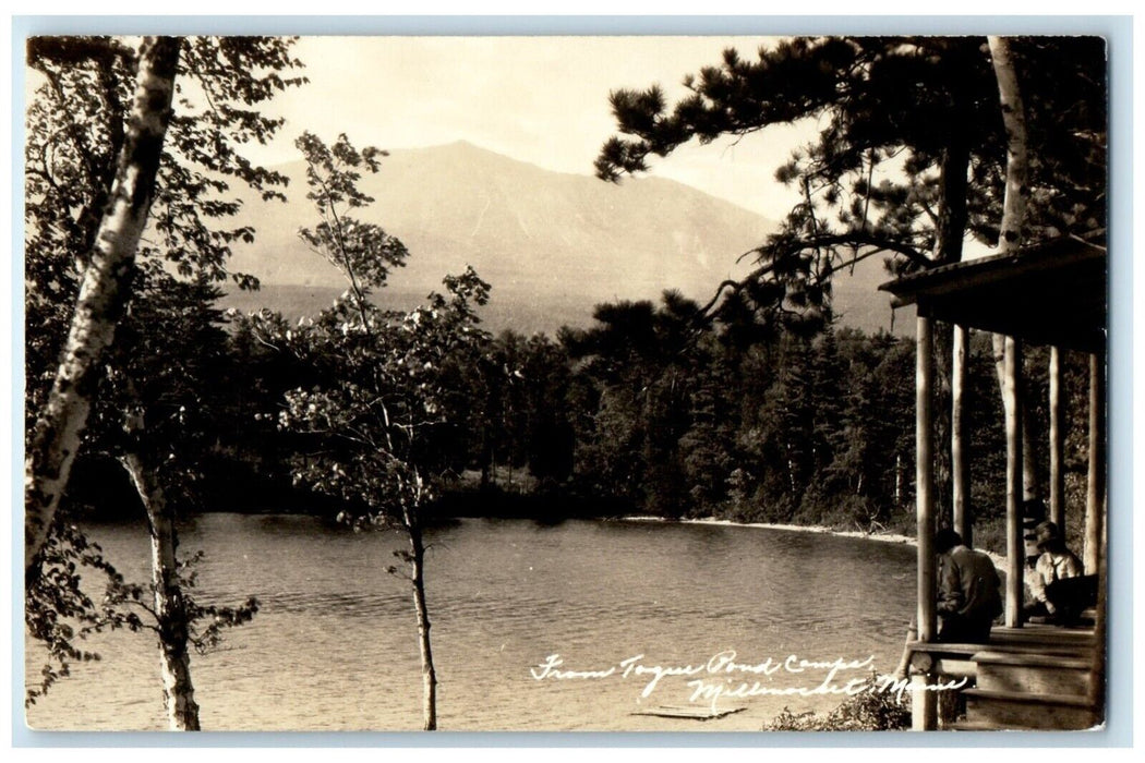 c1930's From Togus Pond Camps Millinocket Maine ME RPPC Photo Vintage Postcard