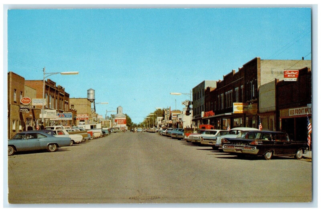 c1960 Center Ranching Farming Street Scene Burlington Colorado Unposted Postcard