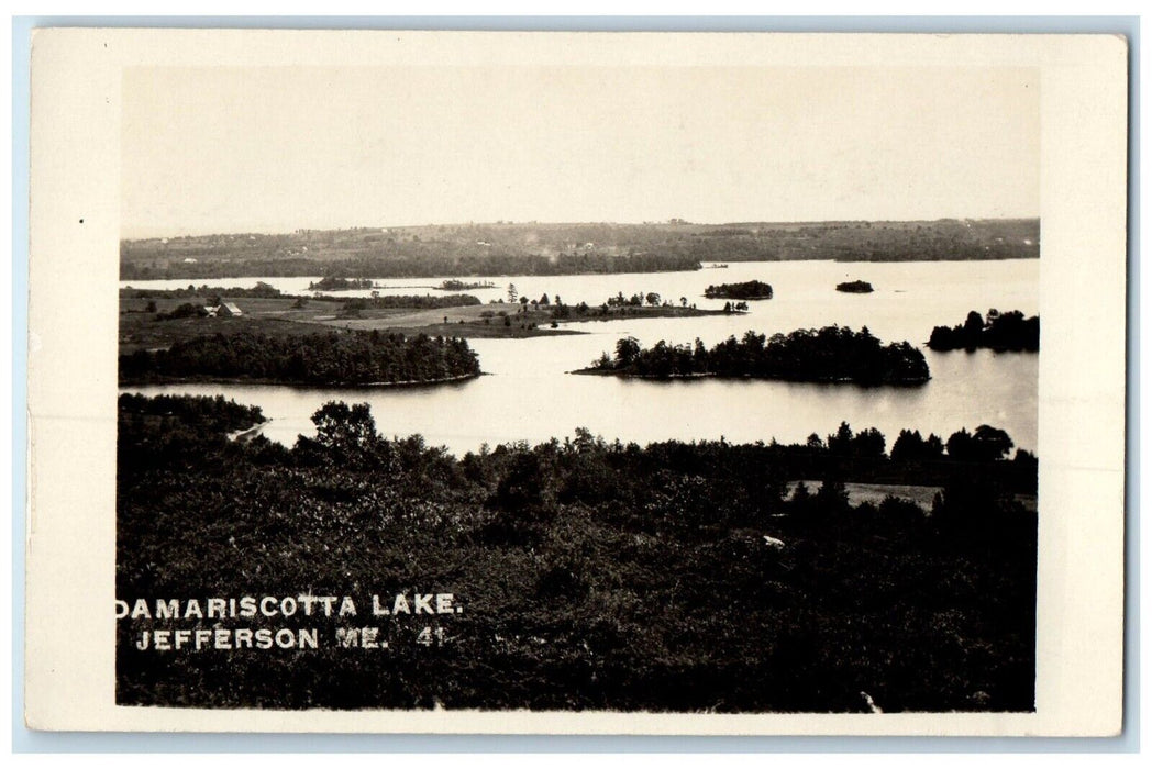 c1910's Damariscotta Lake View Jefferson Maine ME RPPC Photo Antique Postcard