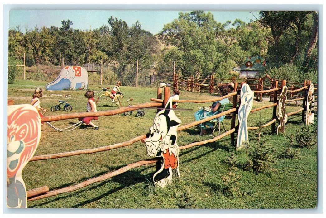 c1960 Playground Story Book Island Rapid City Black Hills South Dakota Postcard