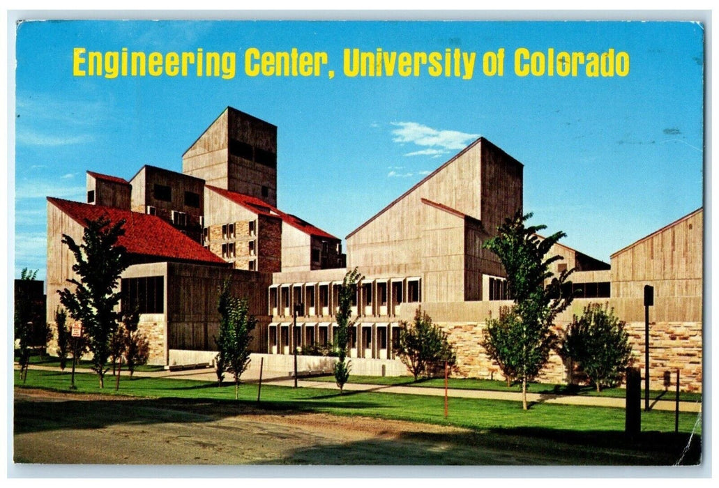 c1968 Engineering Center University Colorado Building Boulder Colorado Postcard