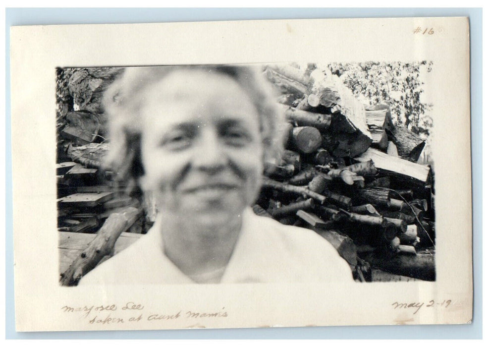 1919 Marjorie Lee Selfie Taken at Aunt Mami's Princeton New Jersey NJ Photo