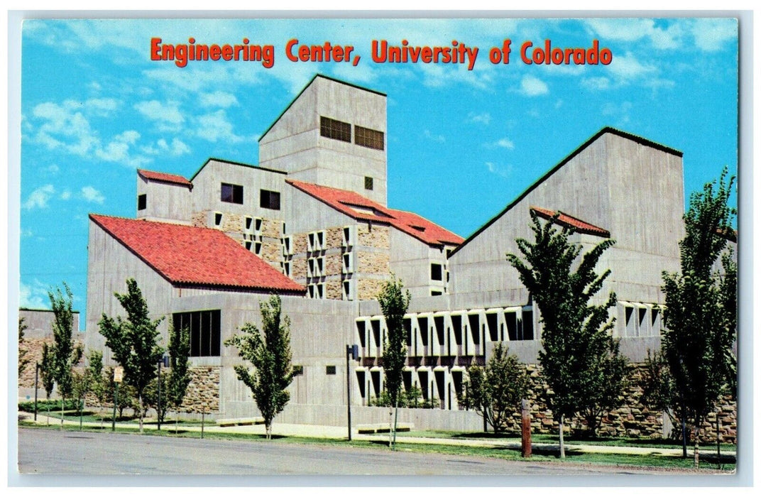 c1960 Engineering Center University Colorado Campus Boulder Colorado CO Postcard