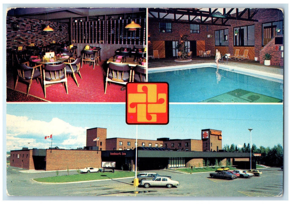 c1960's Landmark Inn Thunder Bay Ontario Canada Multiview Vintage Postcard