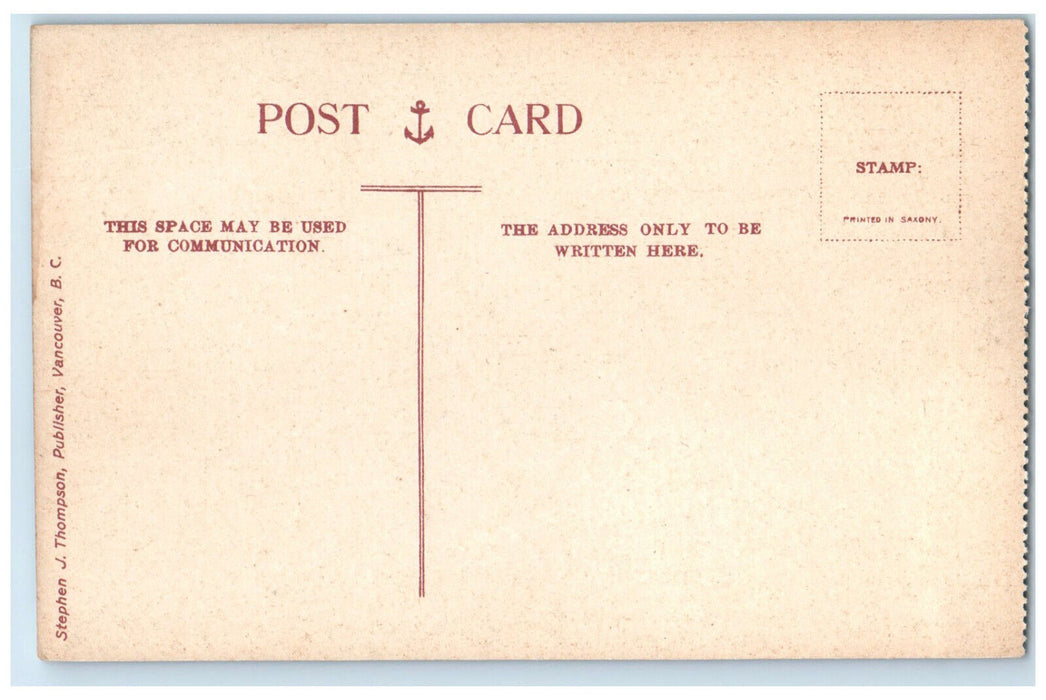 c1910 "The Loop" Selkirk Mountains British Columbia Canada Unposted Postcard