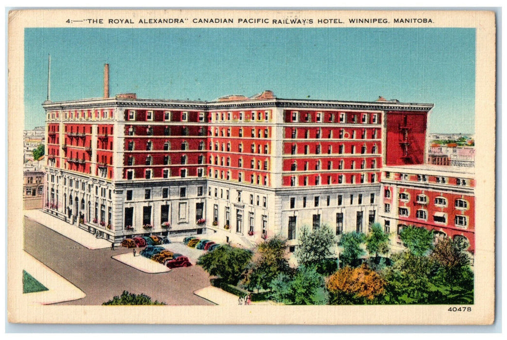1949 "The Royal Alexandra" Canadian Pacific Railways Hotel Canada Postcard