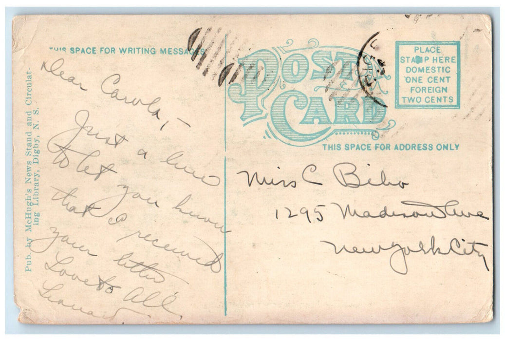 c1910 Fish Flakes on Battery Point Digby Nova Scotia Canada Antique Postcard