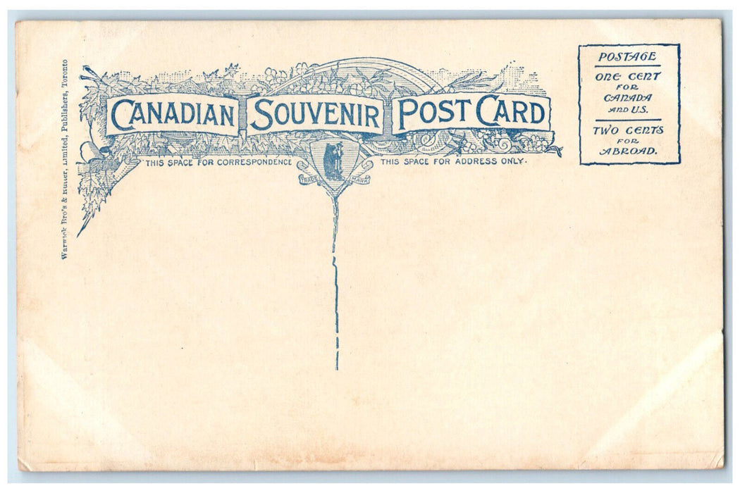 c1910 St. James Cathedral Toronto Canada Antique Unposted Souvenir Postcard