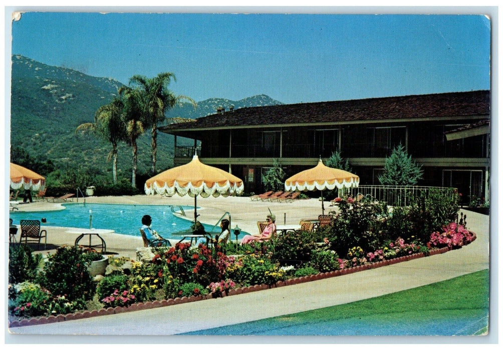 c1960 Lawrence Welk's Country Club Village Swimming Pool California CA Postcard